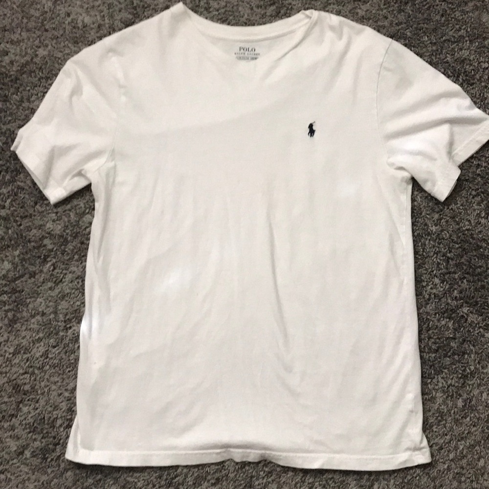 v-neck polo shirt